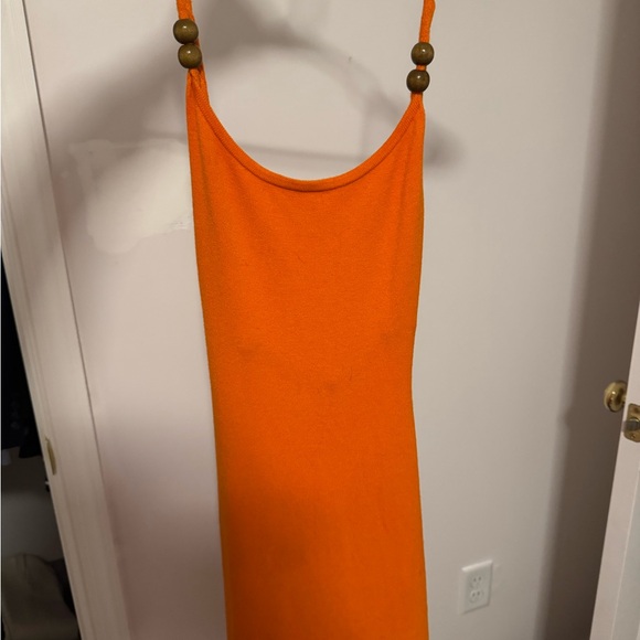 Peppermayo Vibrant Knit Maxi Dress - Bright Orange - Picture 4 of 4